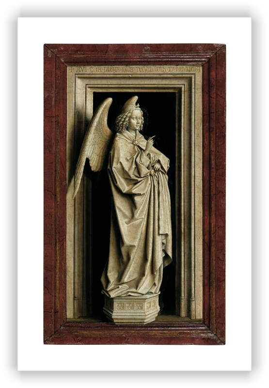 Díptico de la Anunciación: El Arcángel San Gabriel (tabla izquierda)