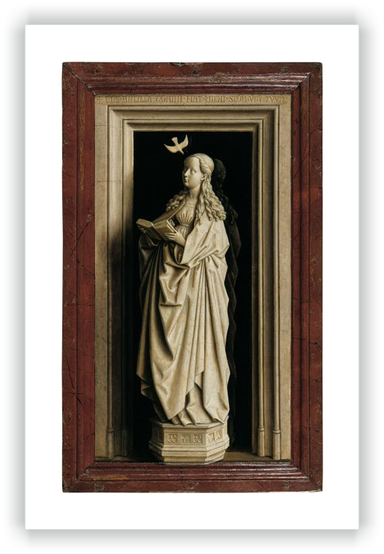 Díptico de la Anunciación: La Virgen María (tabla derecha)