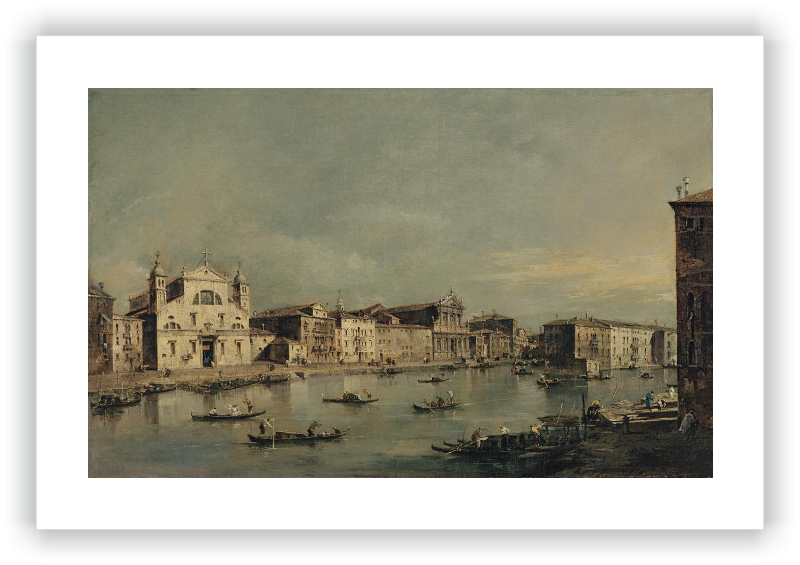 Vista del Canal Grande con Santa Lucia y Santa Maria di Nazareth