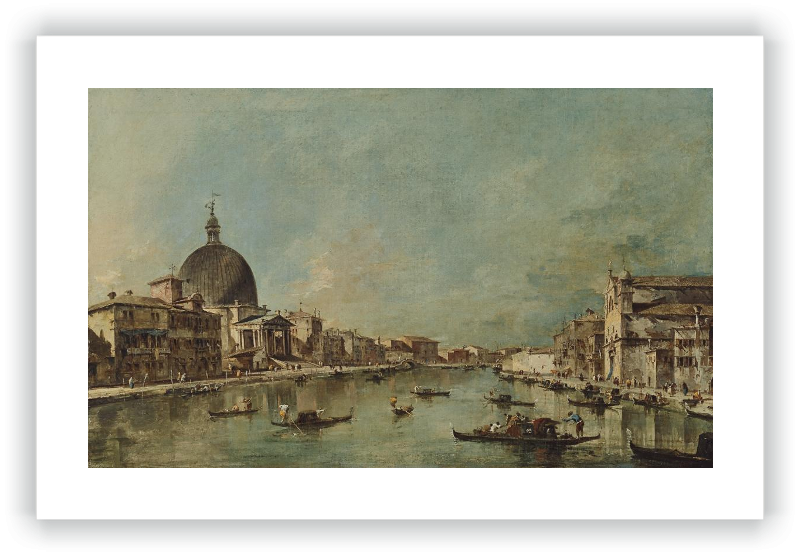 Vista del Canal Grande con San Simeone Piccolo y Santa Lucía