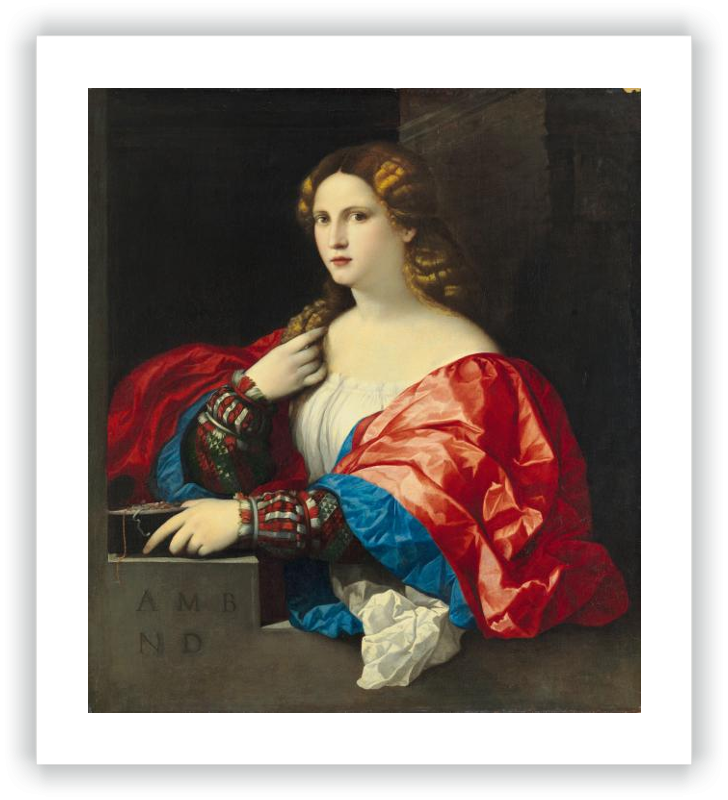 Retrato de una mujer joven llamada La Bella