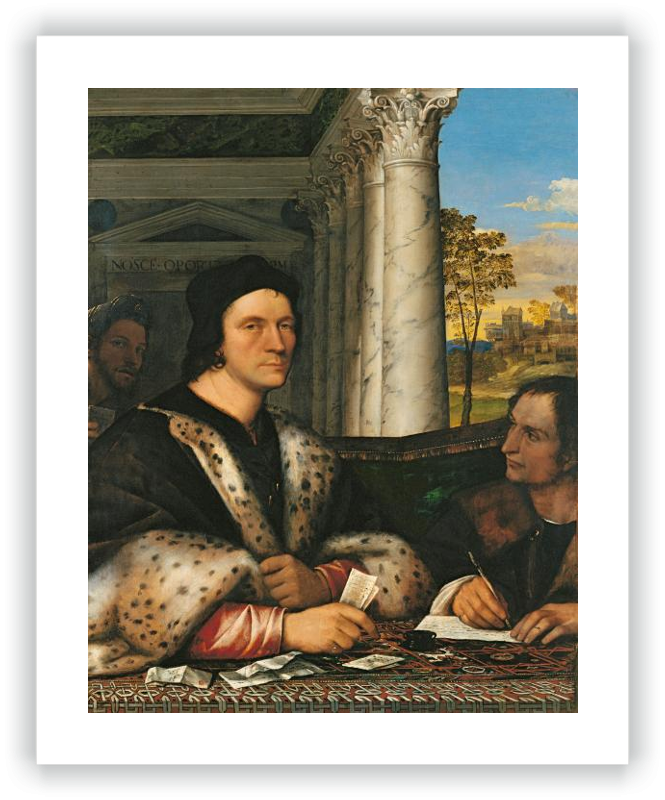 Retrato de Ferry Carondelet con sus secretarios