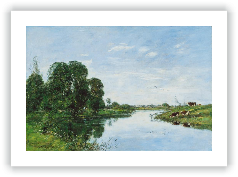 El río Touques en Saint-Arnoult