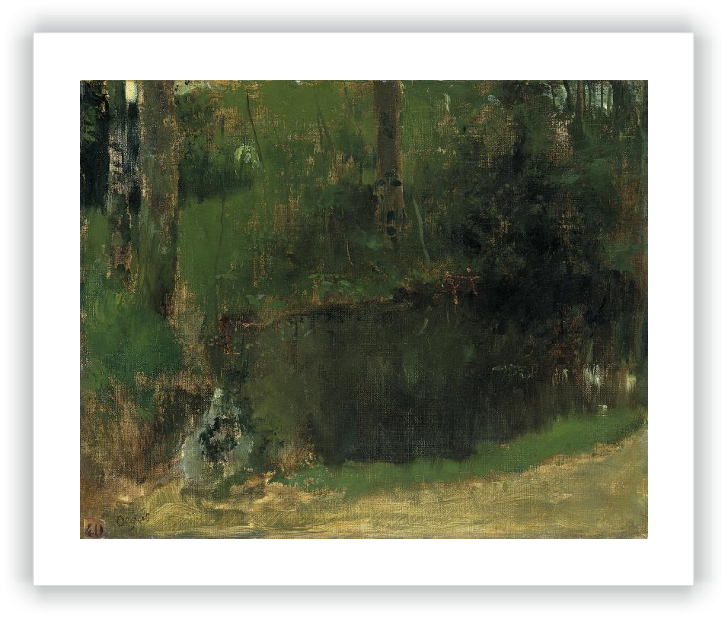 El estanque en el bosque