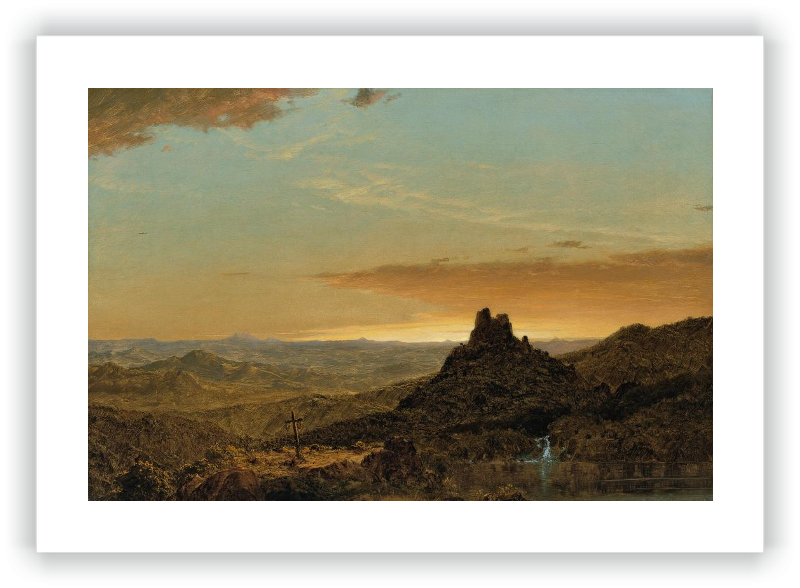 Cruz en un paisaje agreste