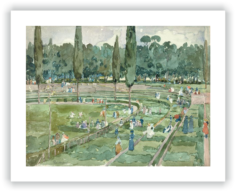 El hipódromo (Piazza Siena, Jardines Borghese, Roma)