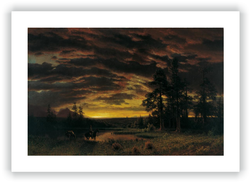 Atardecer en la pradera