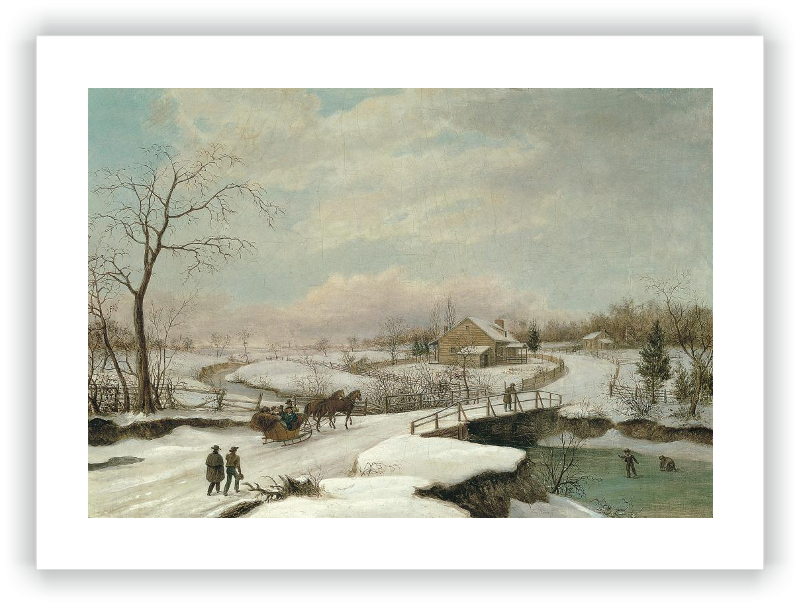 Paisaje invernal en Filadelfia