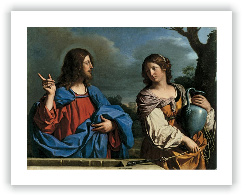 Jesus and the Samaritan woman at the well