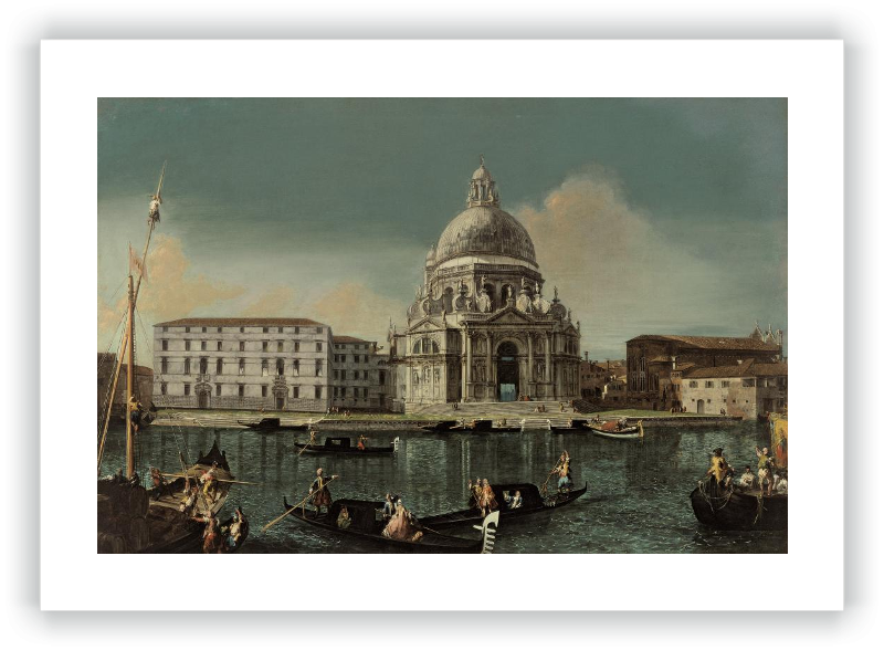 Vista del Canal Grande con Santa Maria della Salute