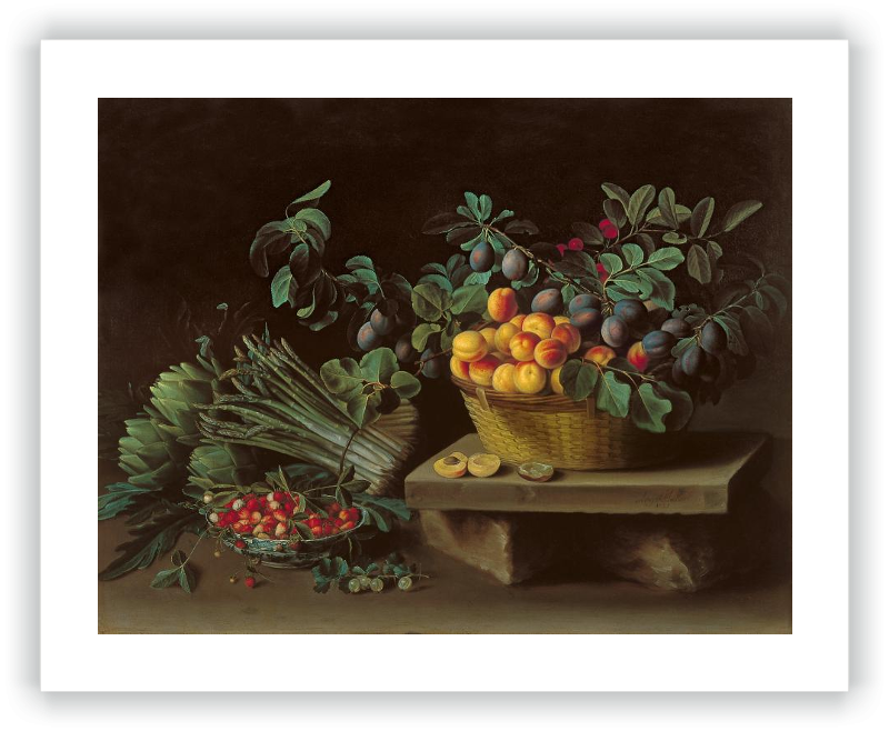 Bodegón con frutas