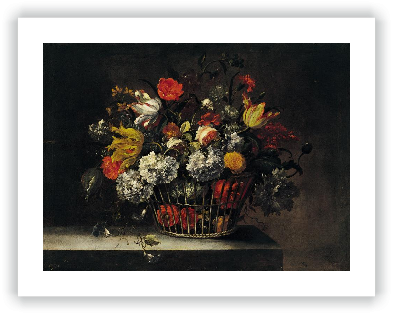 Cesta de flores