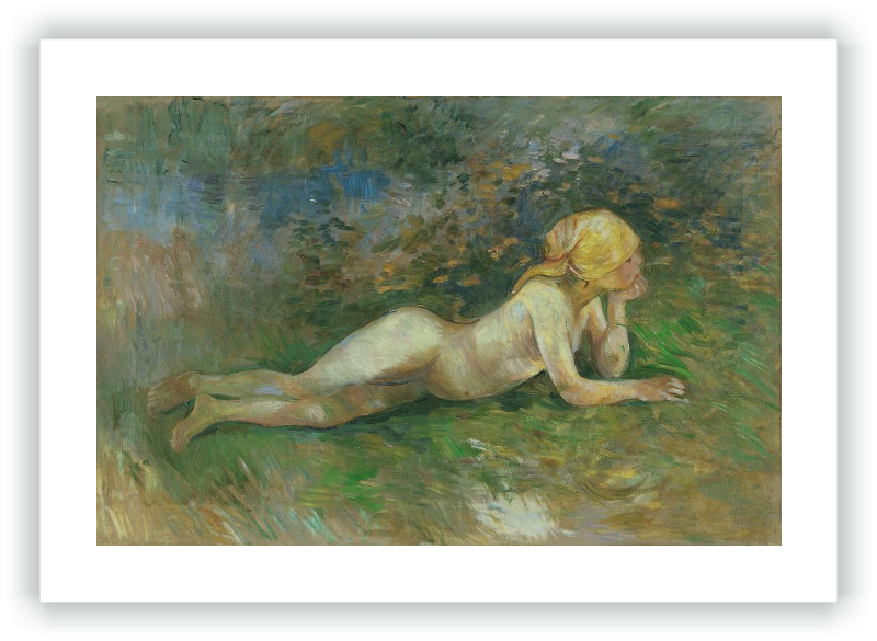 Pastora desnuda tumbada