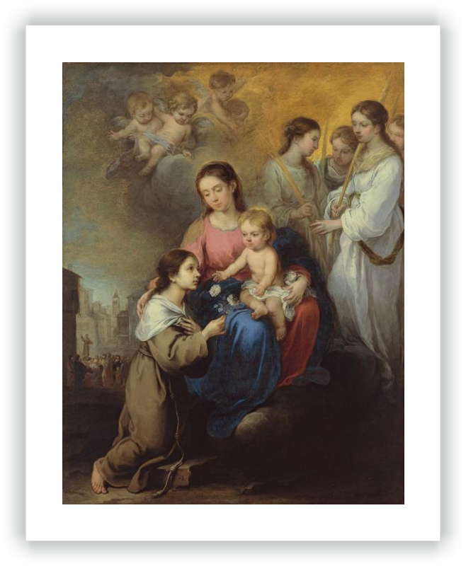 La Virgen y el Niño con santa Rosa de Viterbo