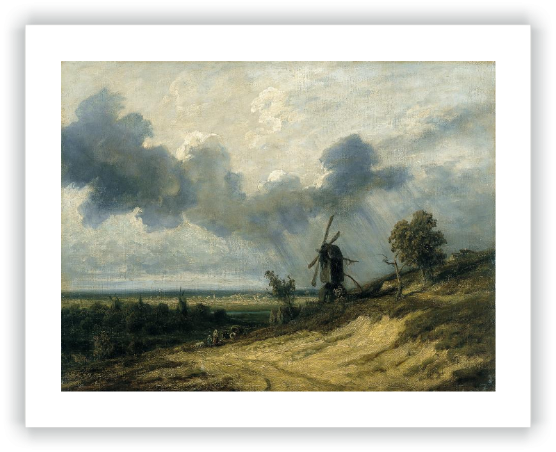 Paisaje con molino