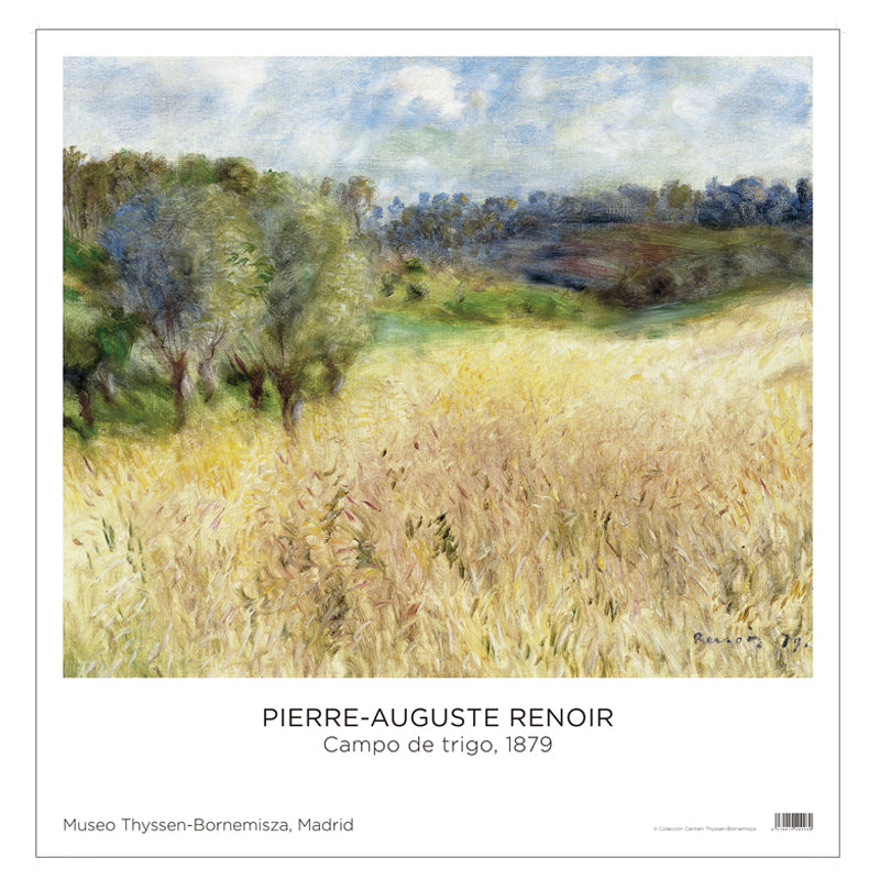 Póster Campo de Trigo de Renoir. 