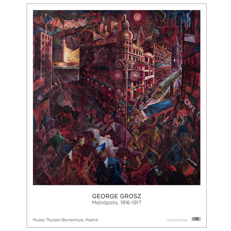 Póster George Grosz: Metrópolis