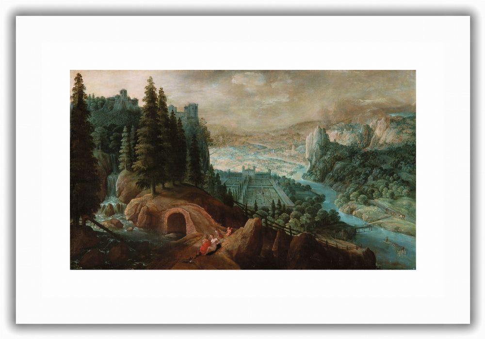 Paisaje montañoso con Venus y Adonis