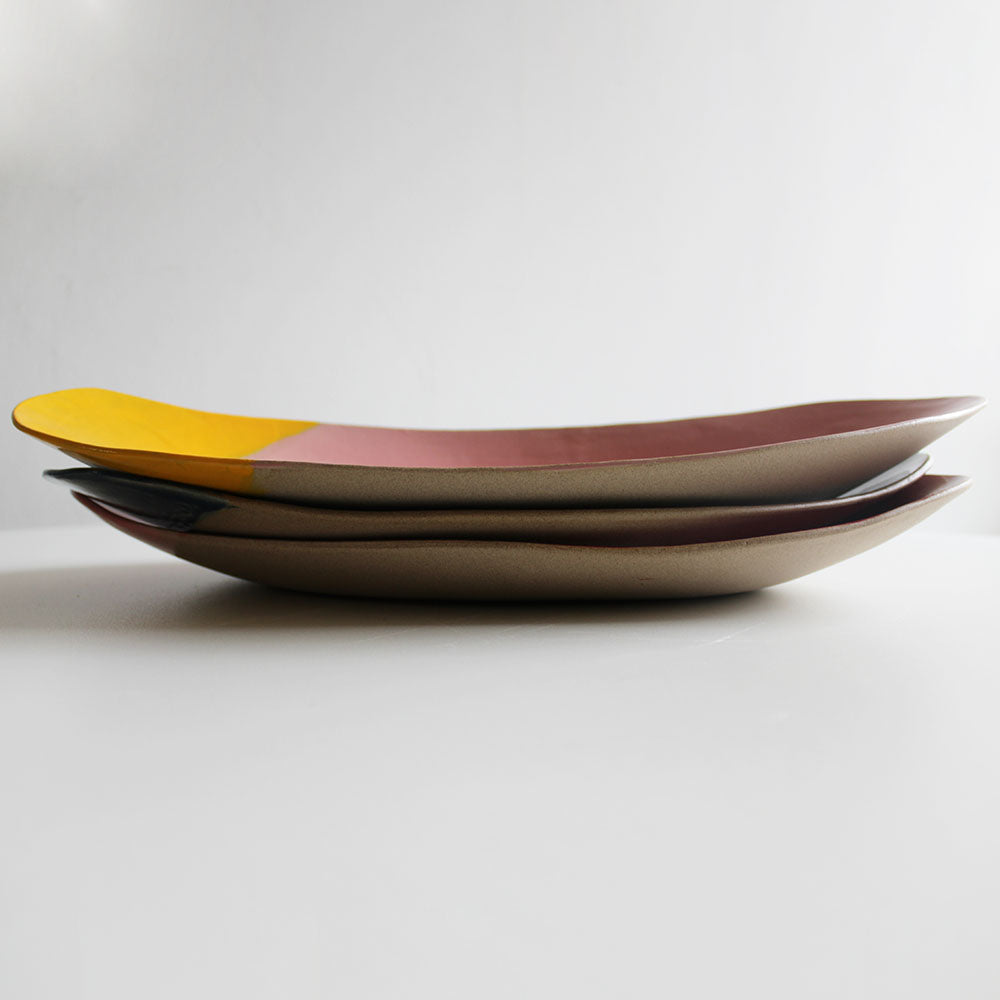 
                  
                    Delaunay red stoneware tray. 37cm
                  
                