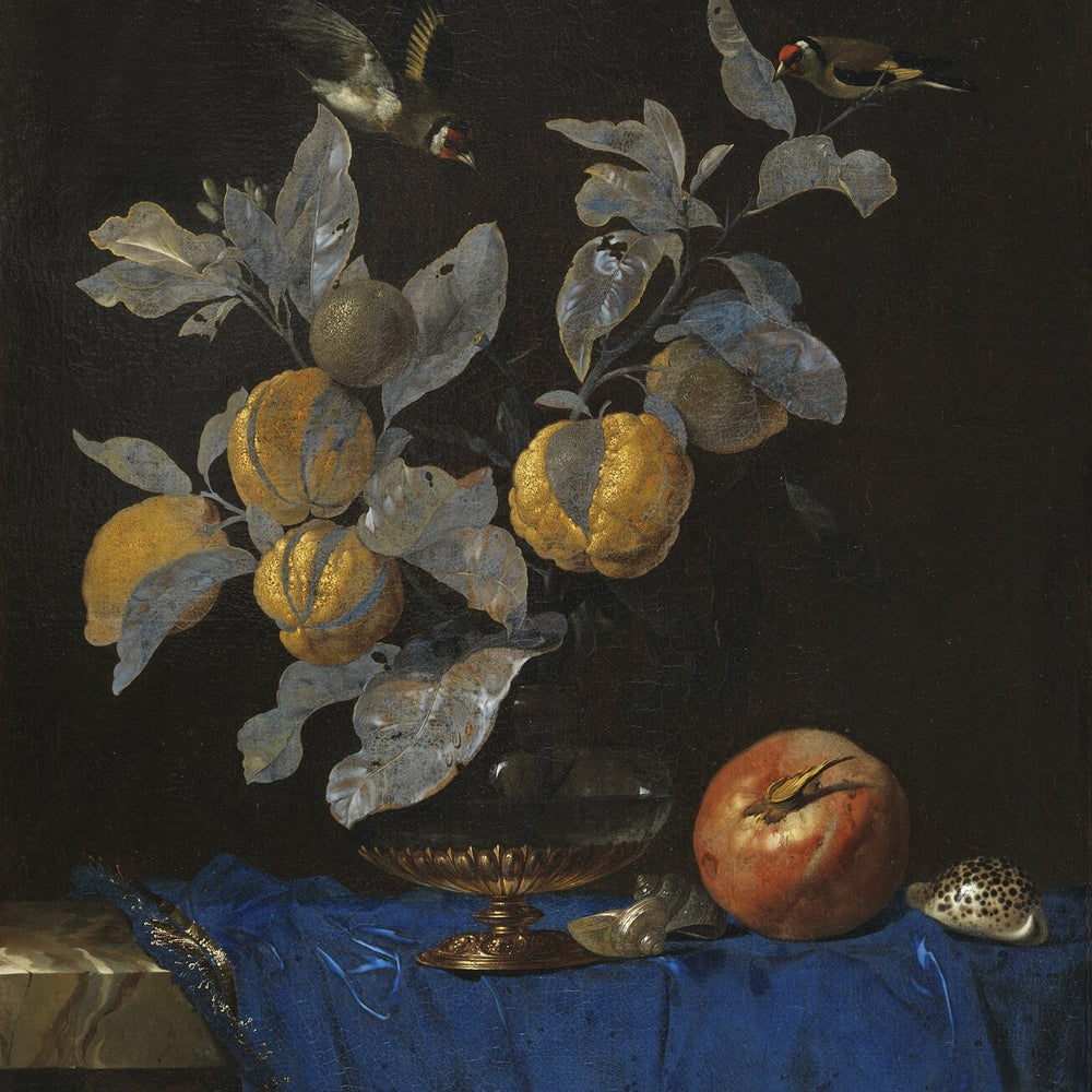 Willem van Aelst: Bodegón con frutas, 1664