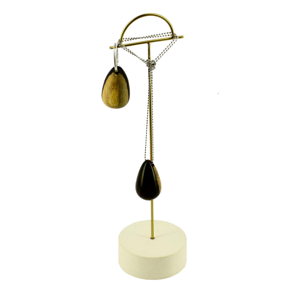 Schlemmer Yubero round wooden keychain pendant