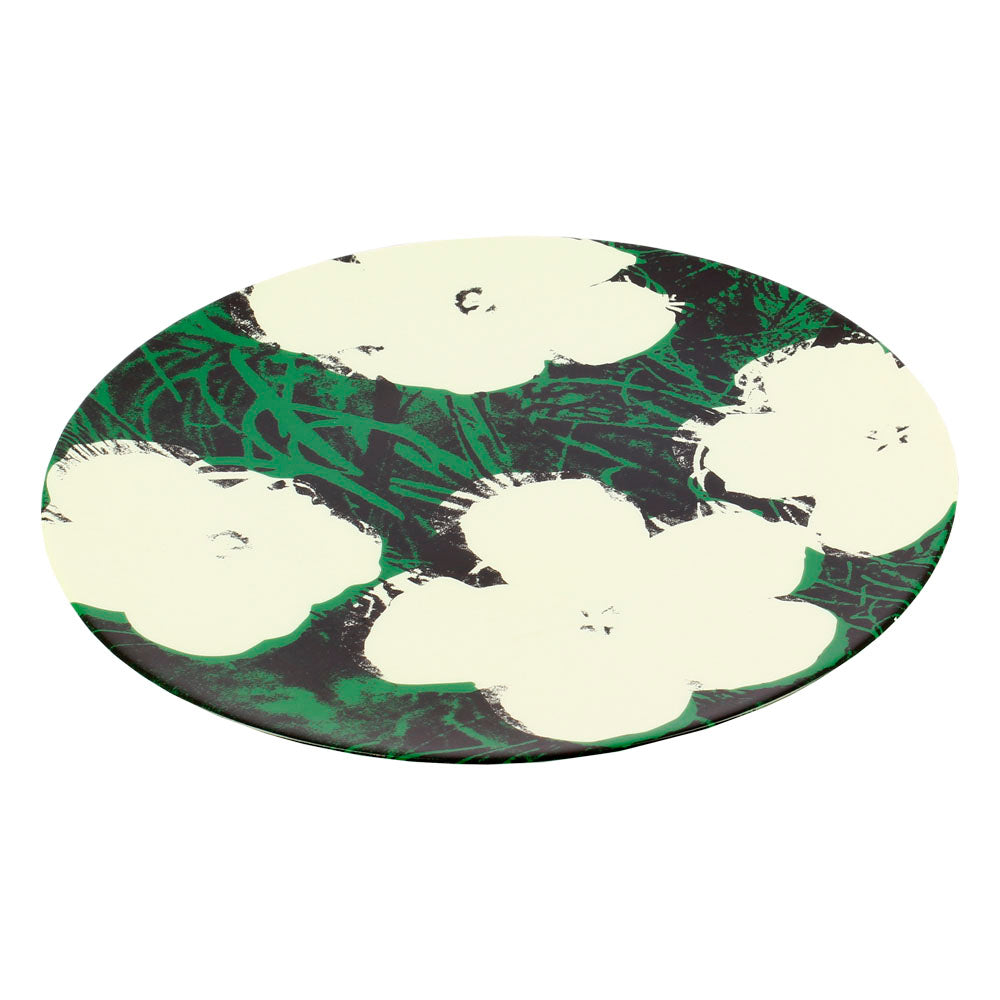 Plato diseño flores Warhol Pollock