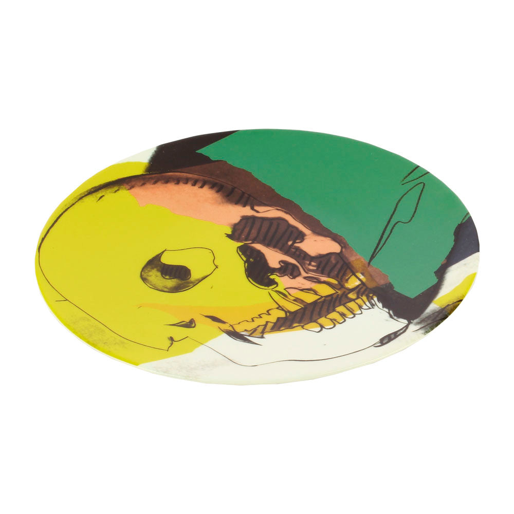 Plato diseño calavera Warhol Pollock