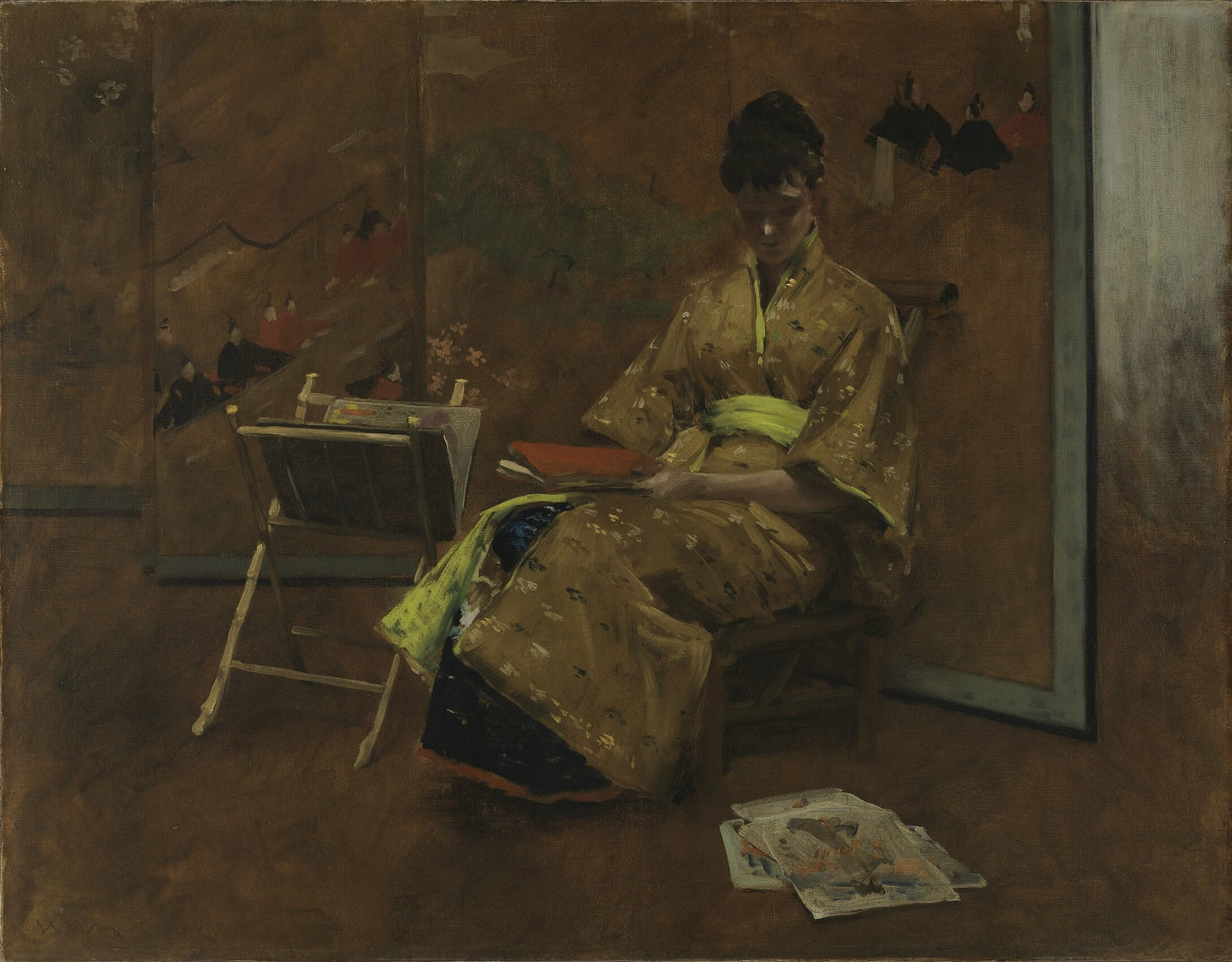 William Merritt Chase: El quimono, c. 1895