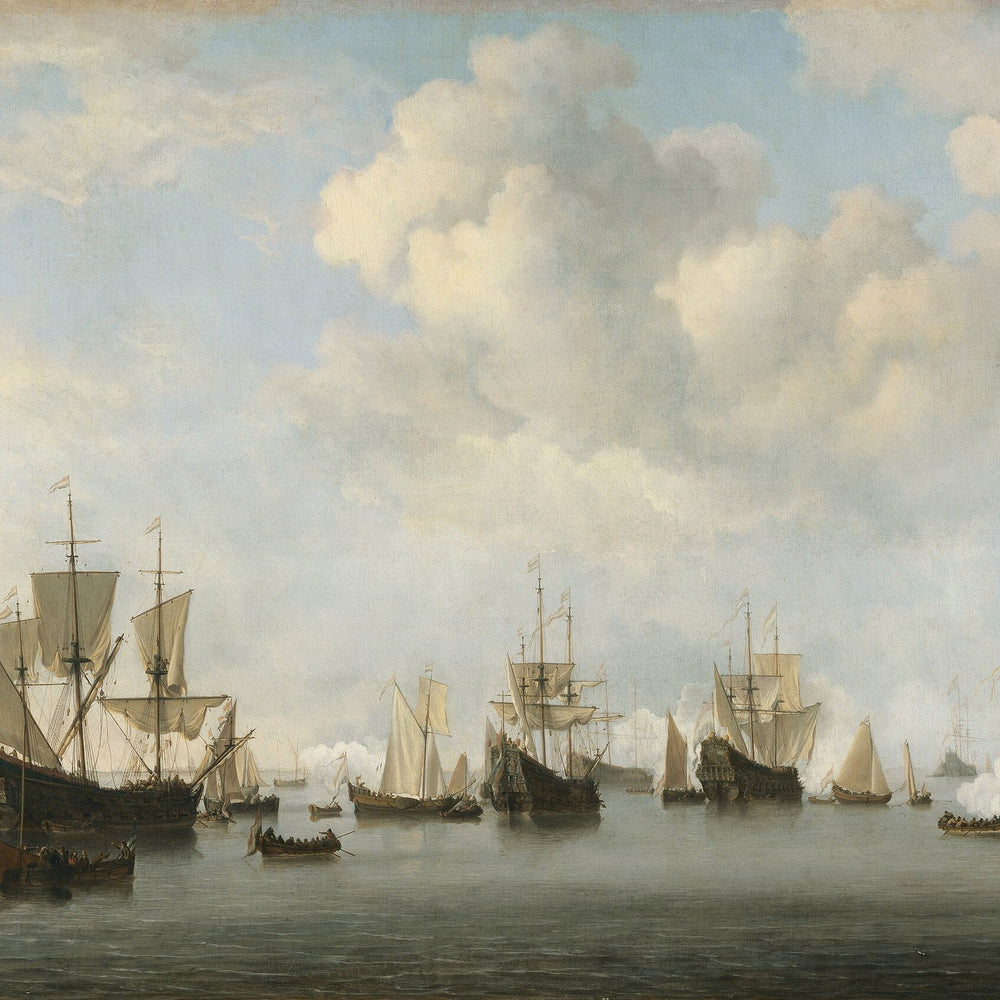 Willem van de Velde II: La flota holandesa en Goere, c. 1672-1673