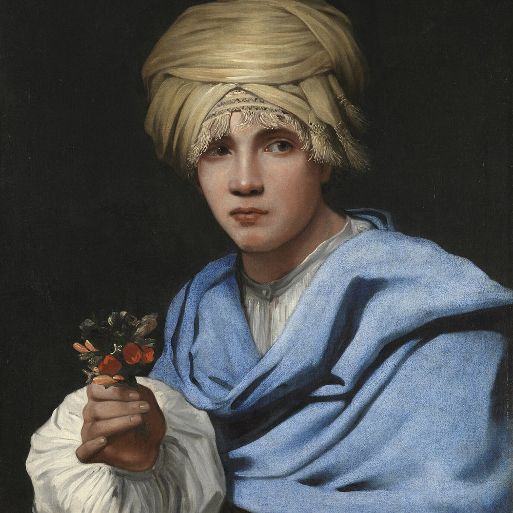 Michiel Sweerts: Muchacho con turbante y un ramillete de flores, c. 1658-1661