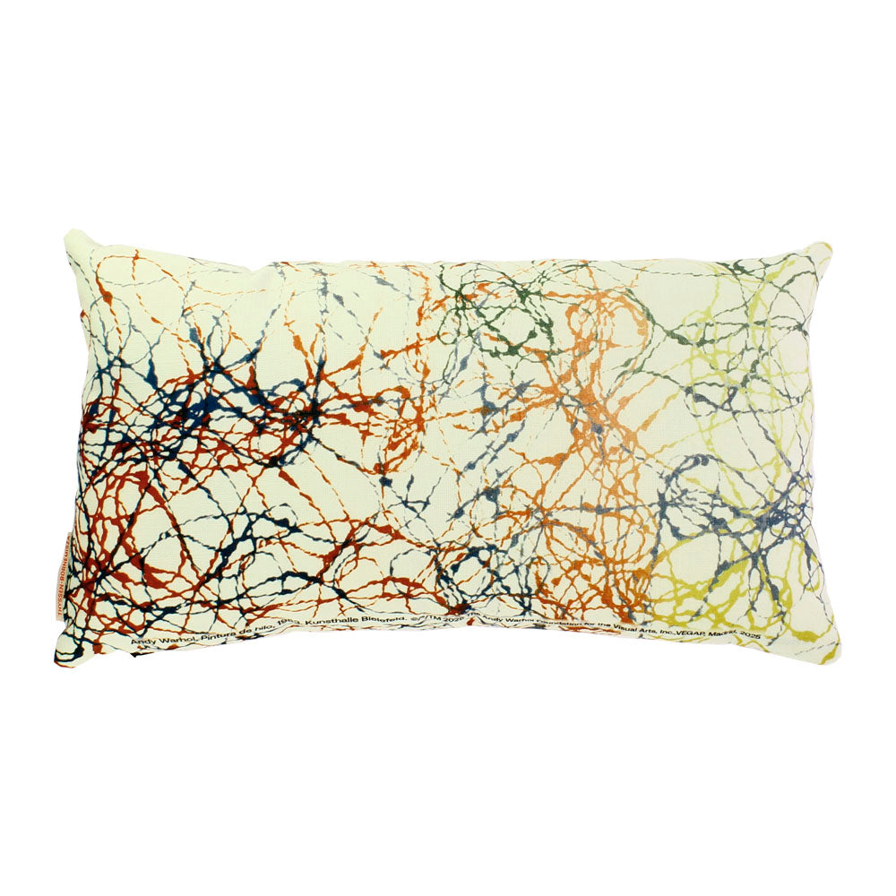 Funda de cojín pequeña hilos Warhol Pollock