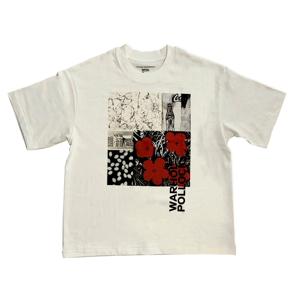 Warhol Pollock checkered T-shirt