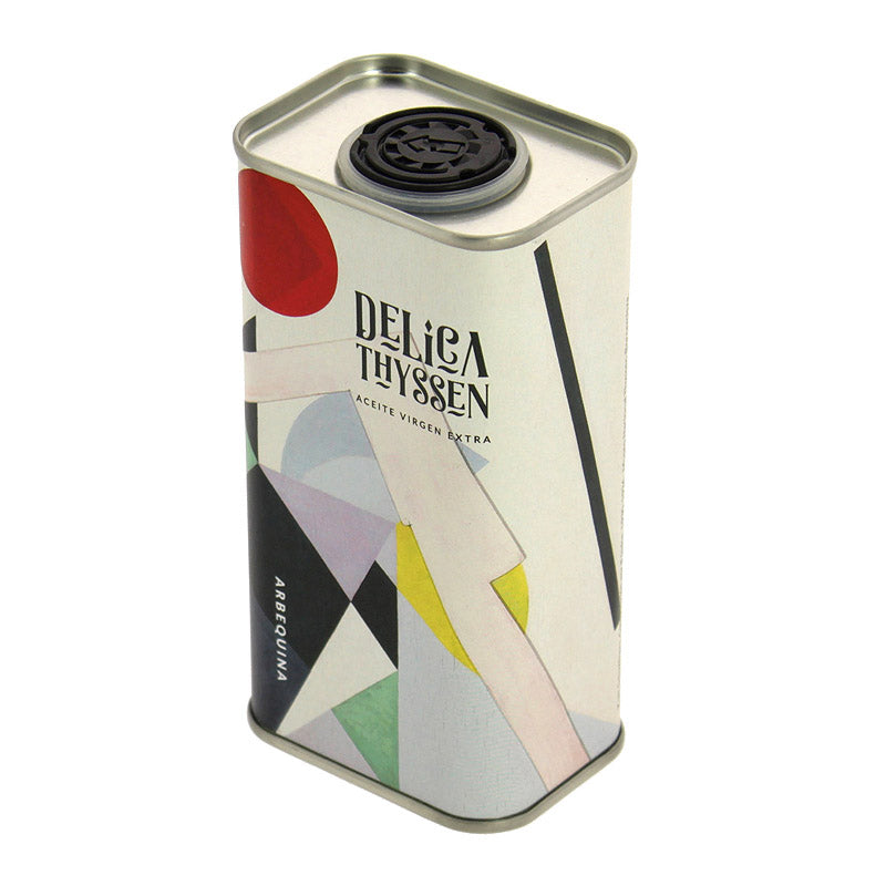 Lata de aceite de oliva virgen extra arbequina Delicathyssen