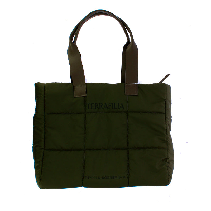 Bolso asa piel verde Terrafilia