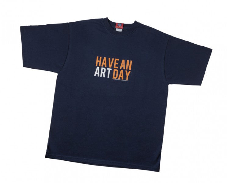 Camiseta Have an Art Day azul
