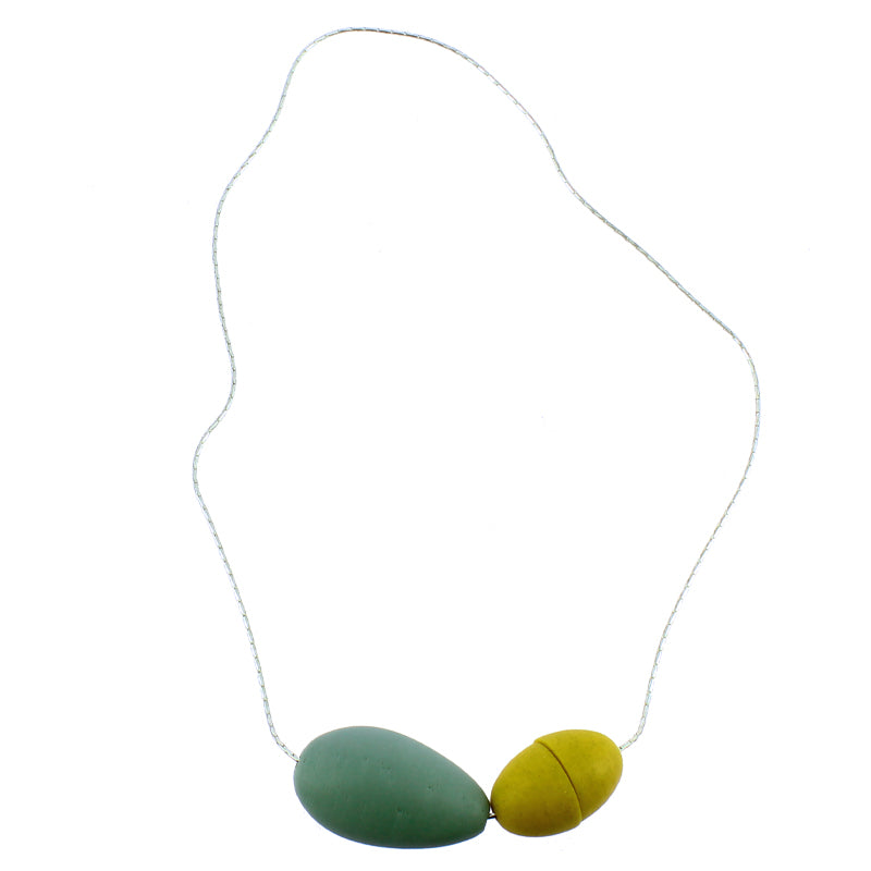 Colgante verde/ amarillo Lam x Helena Rohner