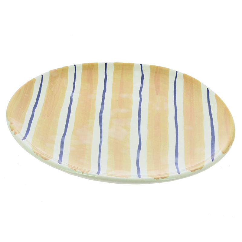 Colonial mustard ceramic plate