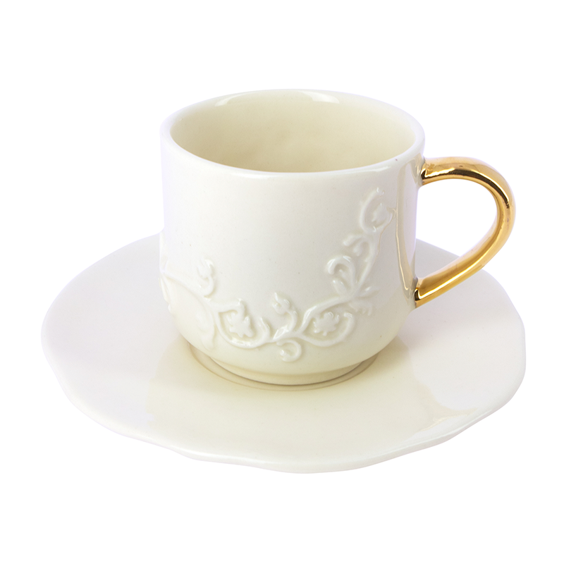 Taza Café y plato diseño Retrato de una dama