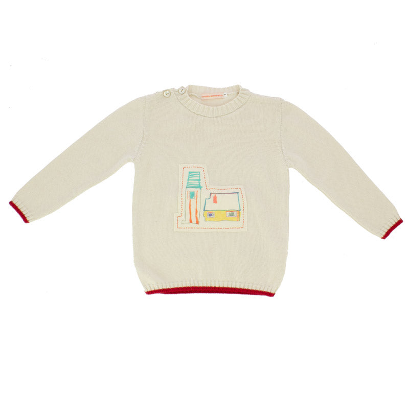 Jersey de algodón Casas junto al río Schiele