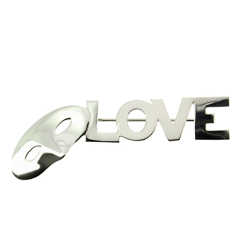 Broche de plata Love, Love, Love