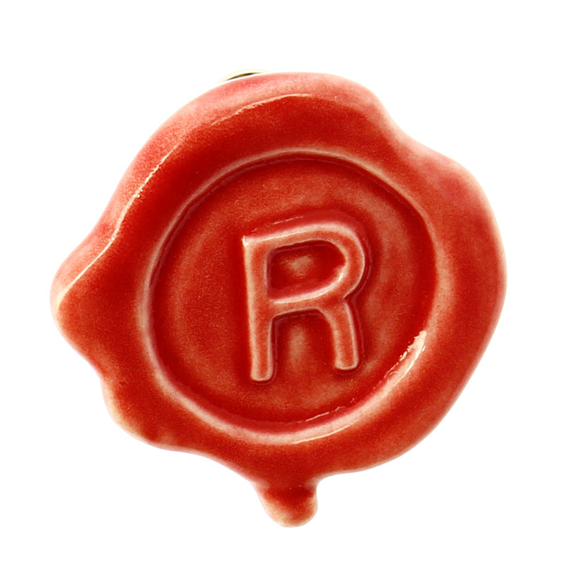 Pin sello letra R Hiperreal