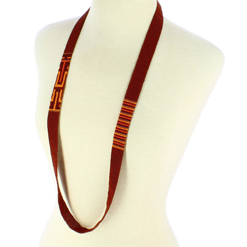 Collar rayas marrón Delaunay x Studio Gamut