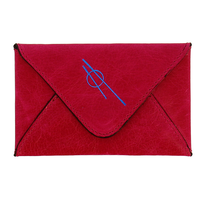 Cartera sobre de piel rosa Tensión suave