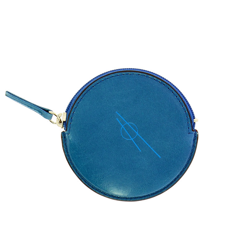 Monedero circulo azul Tensión Suave