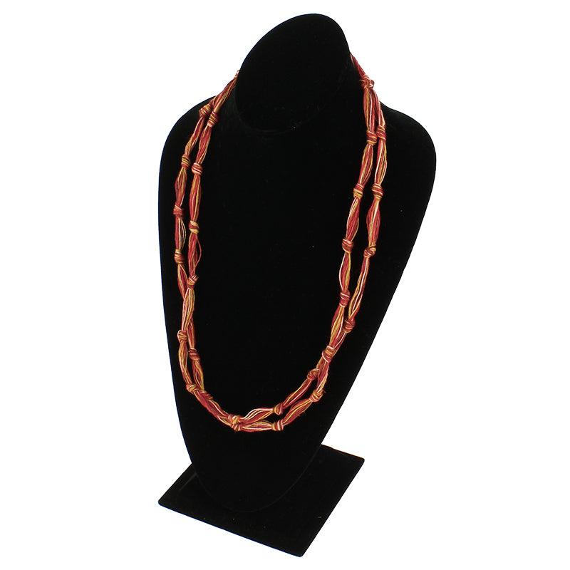 Burliuk x Luz Moreno red knot necklace