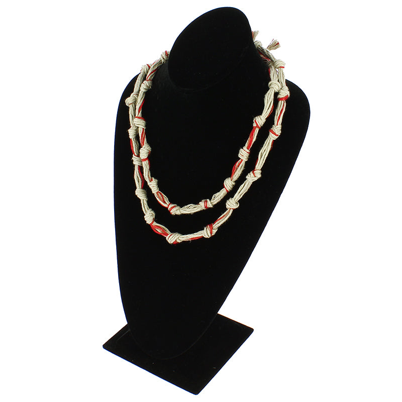 Collar nudos caqui Burliuk x Luz Moreno