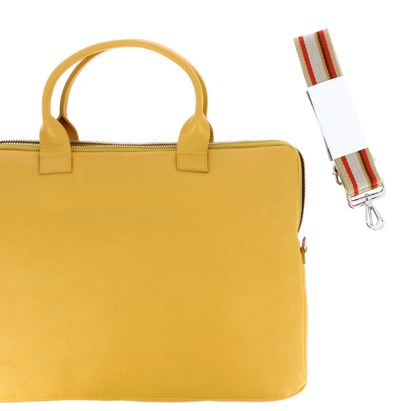 Bolso portátil mostaza MNTB