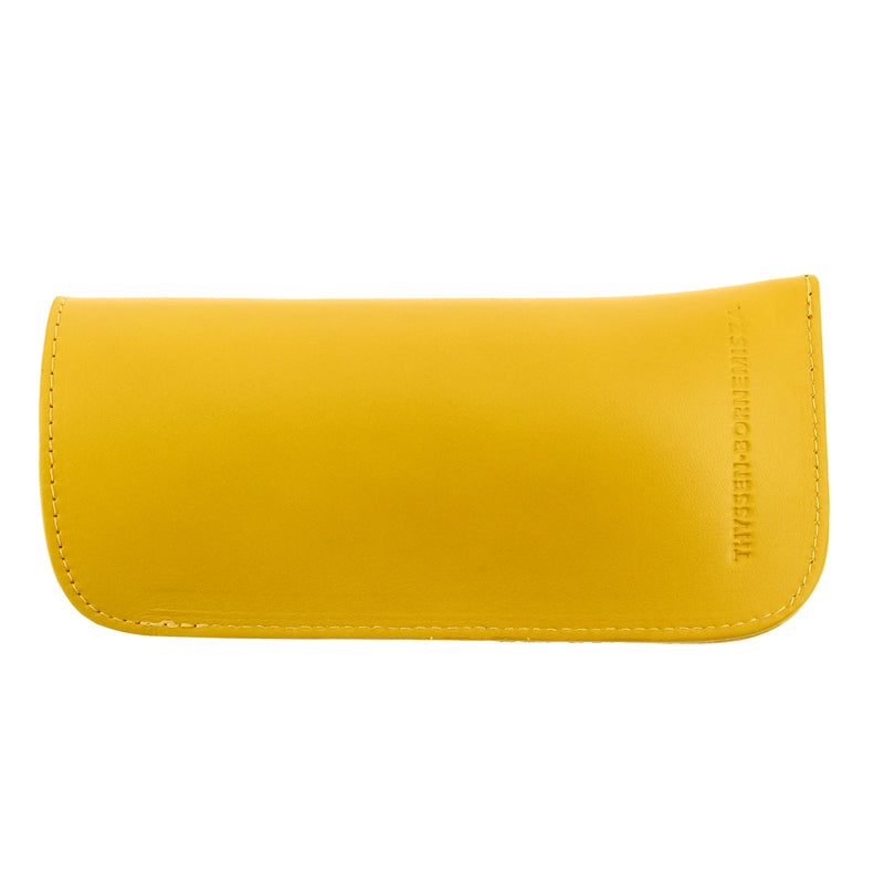 Funda de gafas mostaza piel MNTB