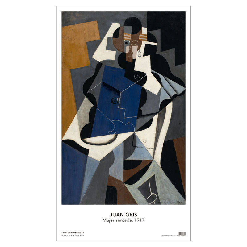 Póster Juan Gris: Mujer sentada