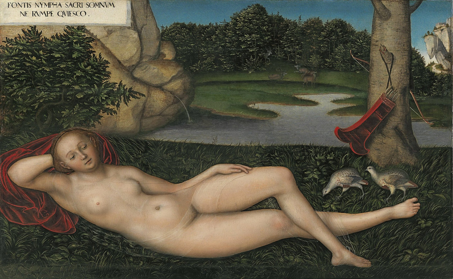 Lucas Cranach, el Viejo:La ninfa de la fuente, c. 1530-1534